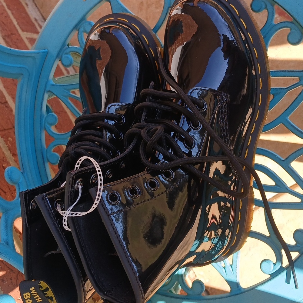 Dr. Martens Shiny Black Boots